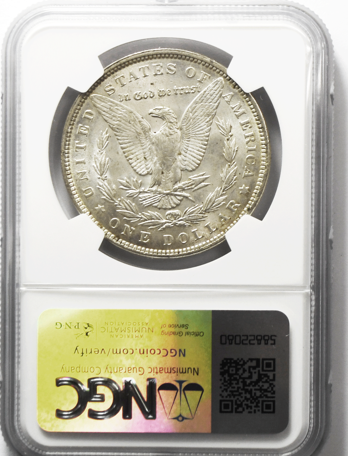 1890 $1 Morgan Silver Dollar MS61 NGC Uncirculated Philadelphia