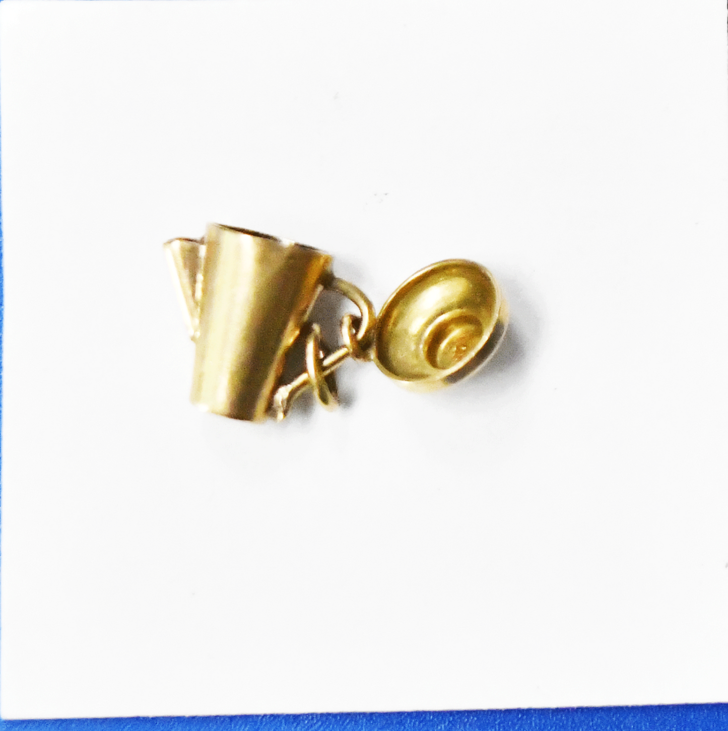 14k Gold Tea Pot Pitcher w Lid Charm 12mm x 11mm