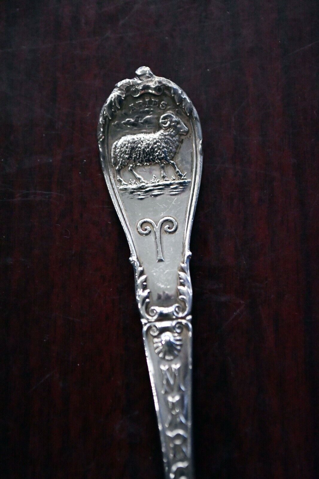 Aries March Sterling Silver 5 7/8" Souvenir Spoon by Gorham .99 oz.