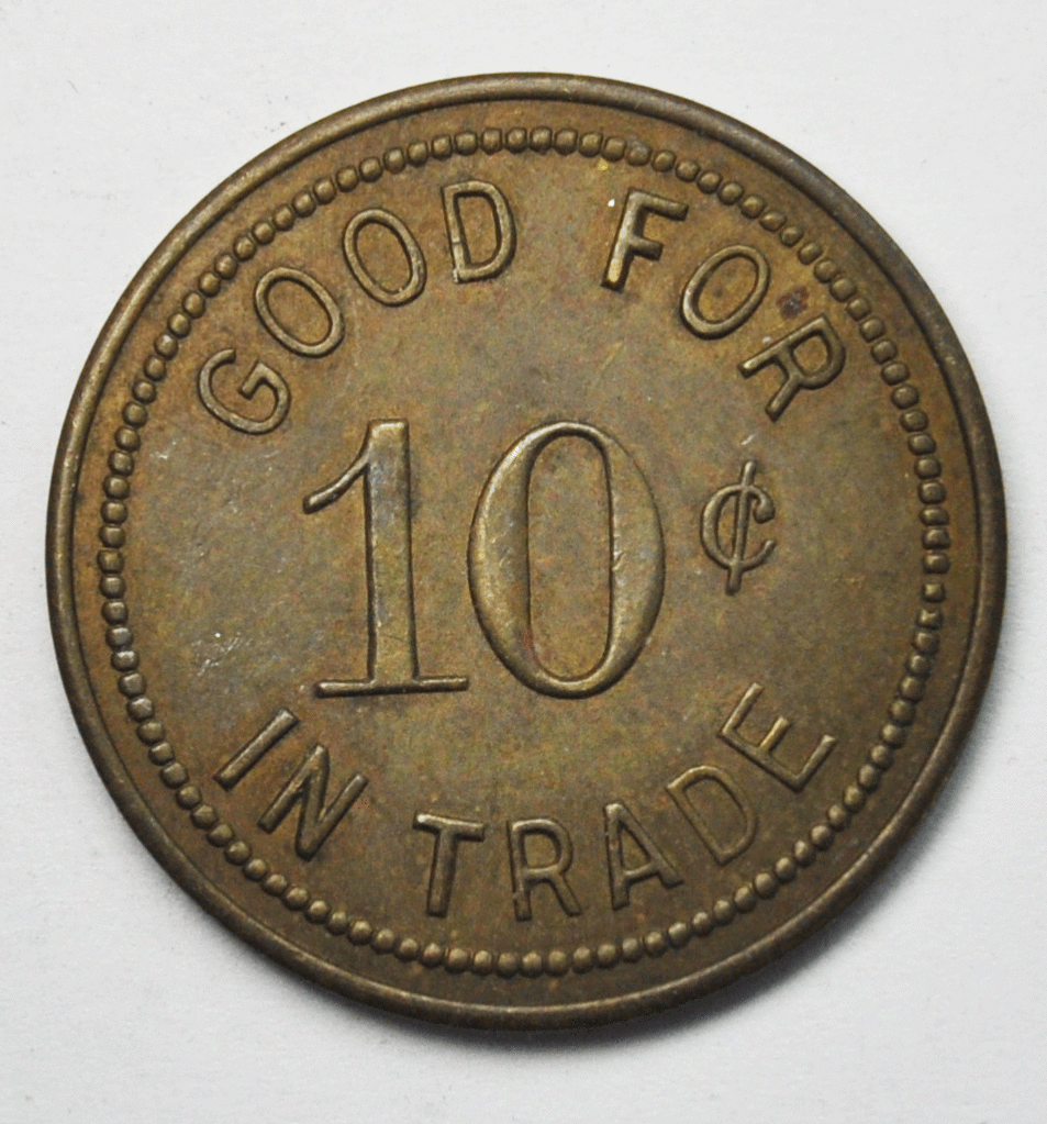 NCO Open Mess Fort Sill Military 10c Trade Token 26mm
