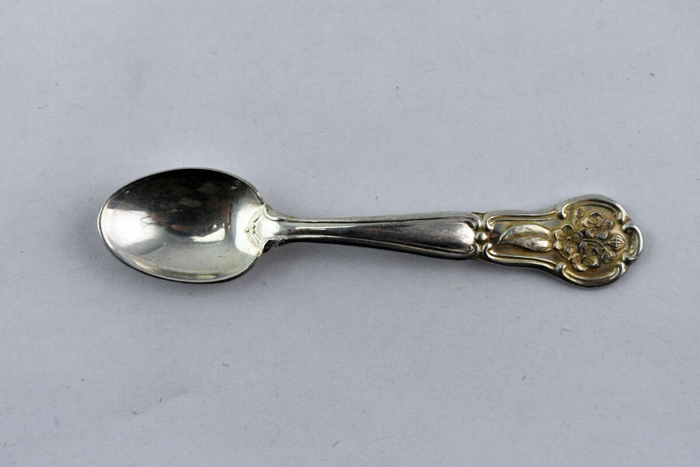 1978 Pennsylvania Franklin Mint Official State Flower Sterling Salt Spoon 2 1/2"