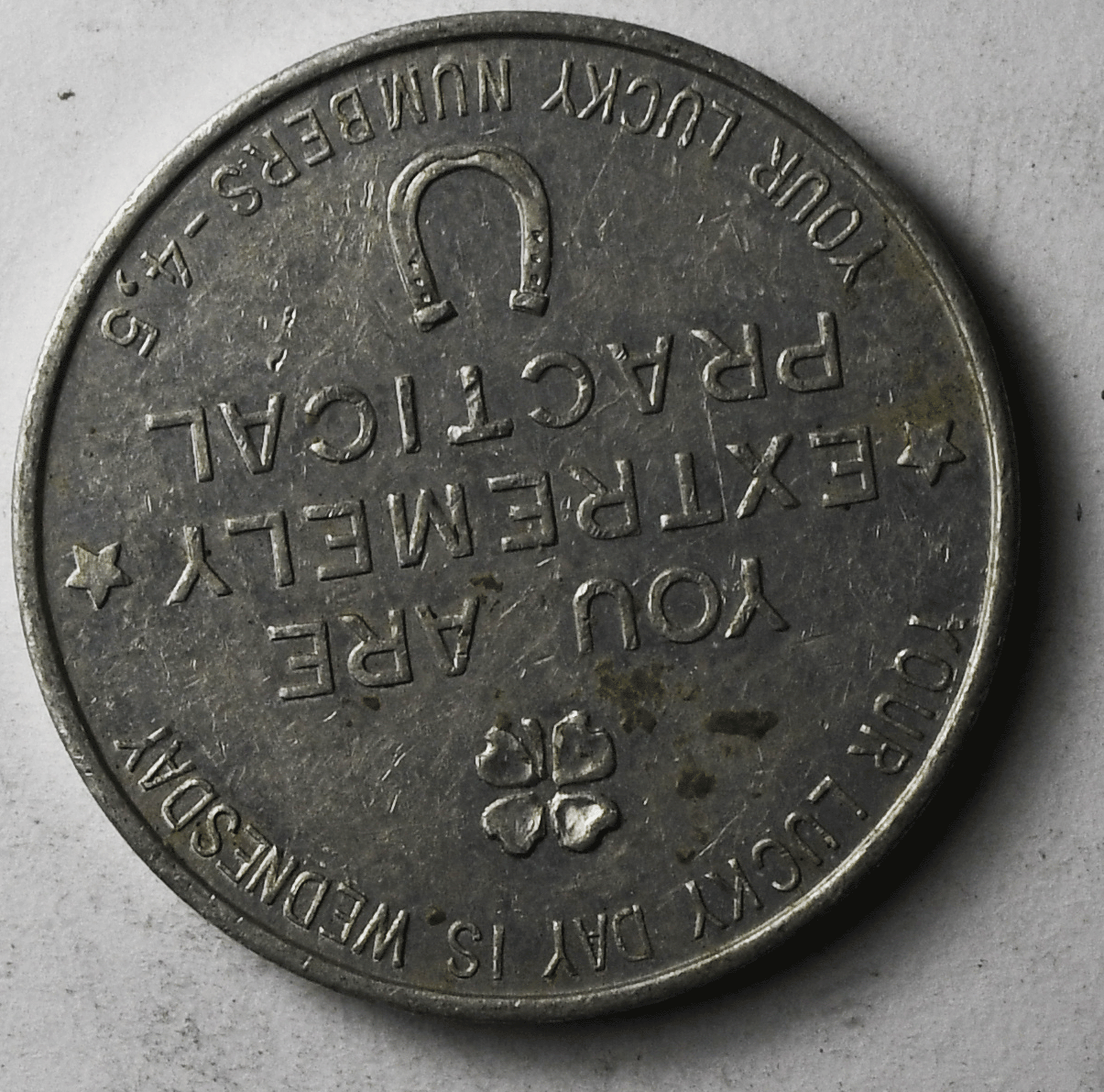 Vintage Virgo Aluminum Lucky Token Practical 26mm Novelty Zodiac