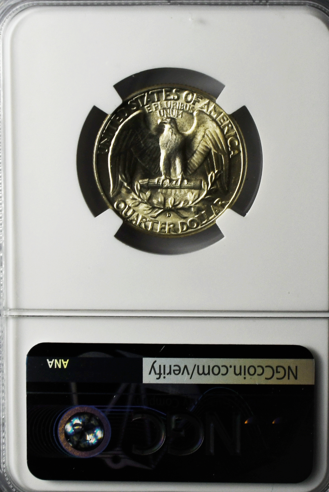 1948 D 25c Washington Silver Quarter Dollar NGC MS65 Brilliant Uncirculated