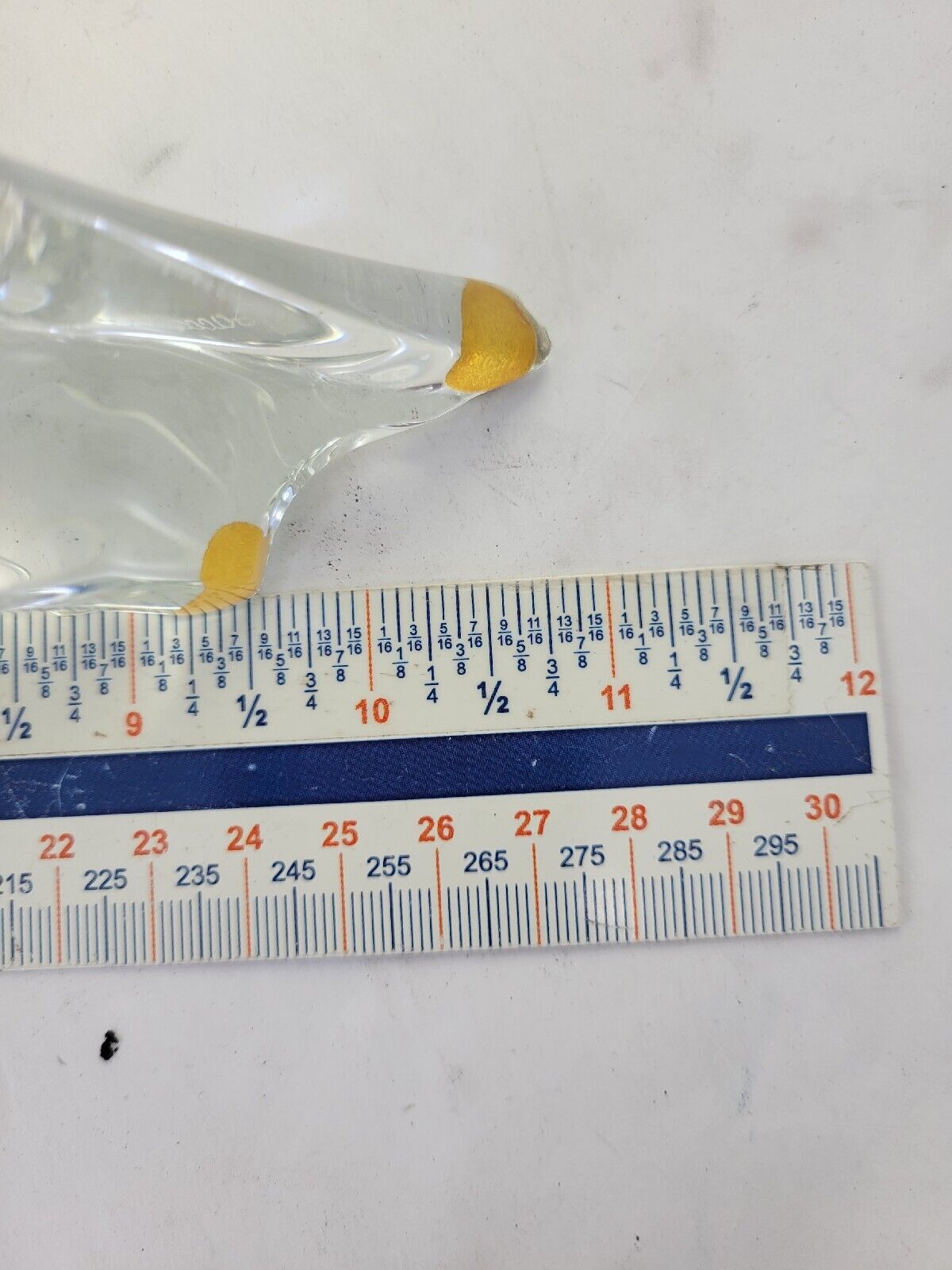 Baccarat Crystal 11" Standing Lion Figurine Sculpture w/Box Heavy France