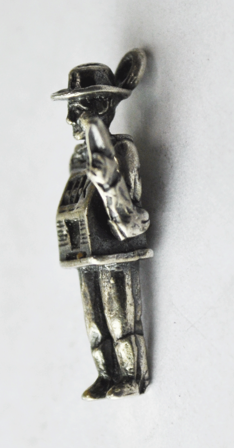 Half Man Half Slot Machine Body 925 Charm Articulated Arm Lever b Rays s 22mm