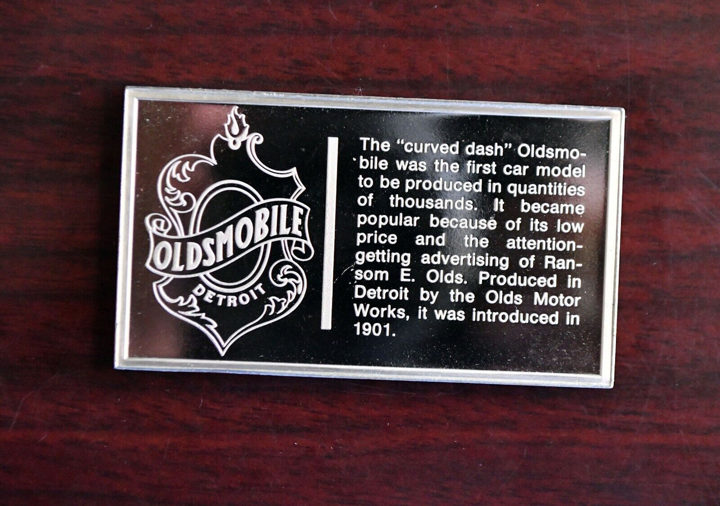 1901 Oldsmobile Centennial Car Collection 1000 Grain Sterling Franklin Mint