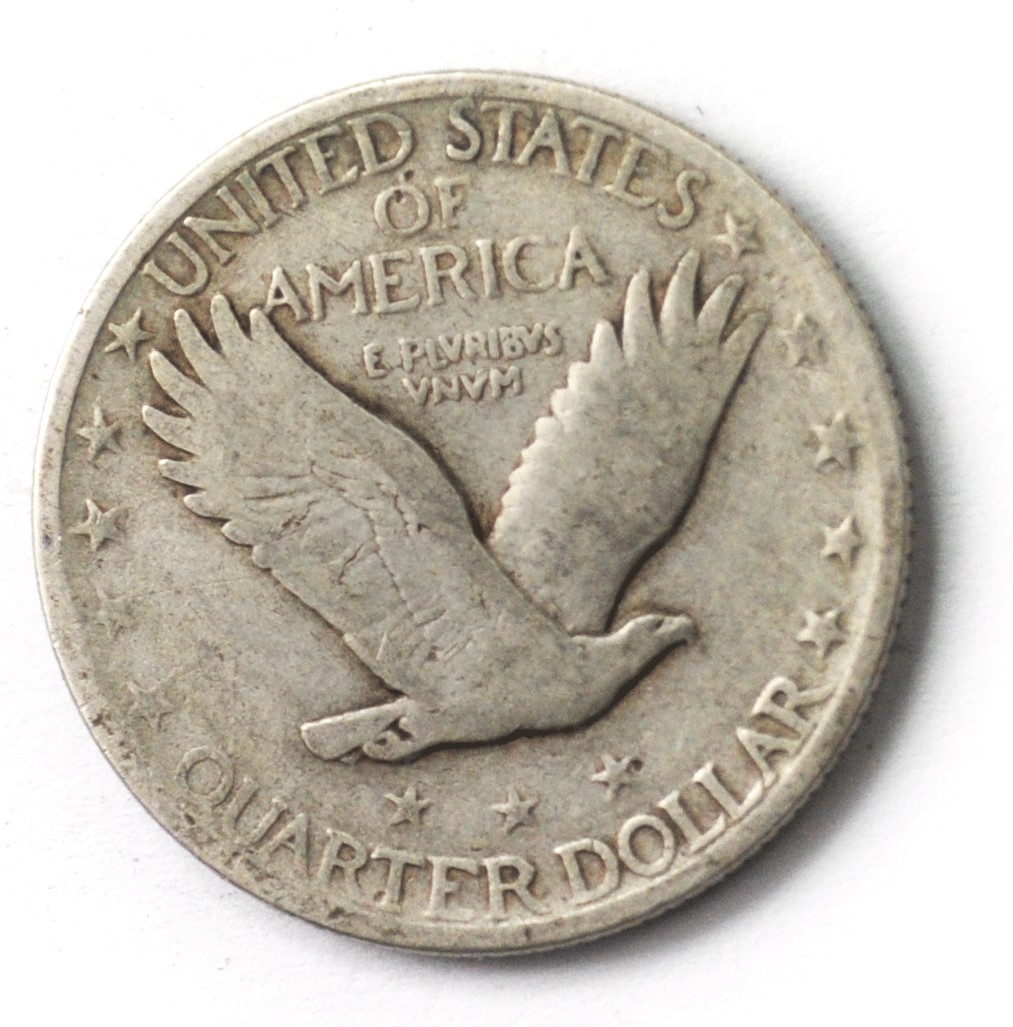 1920 25c Standing Liberty Silver Quarter Philadelphia Twenty Five Cents