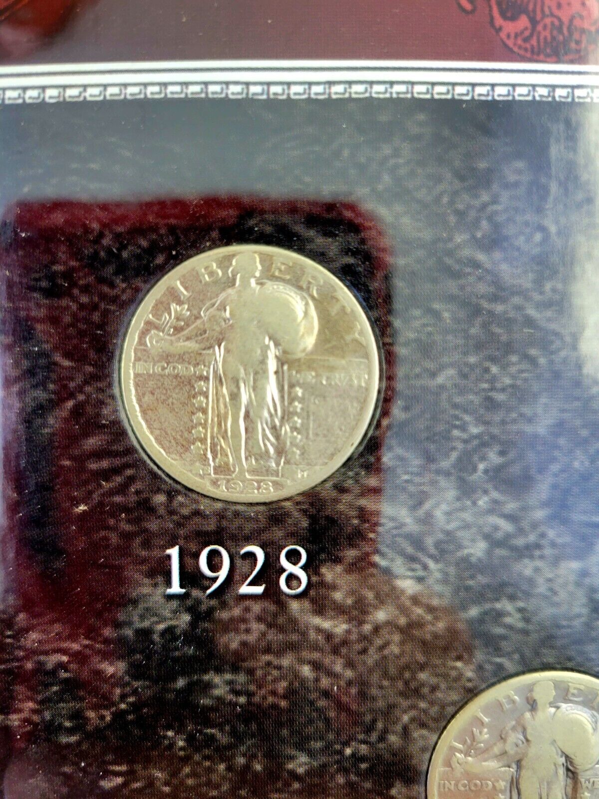 The Last Three Standing Liberty 25c Quarters 1928-1929-1930 w/COA