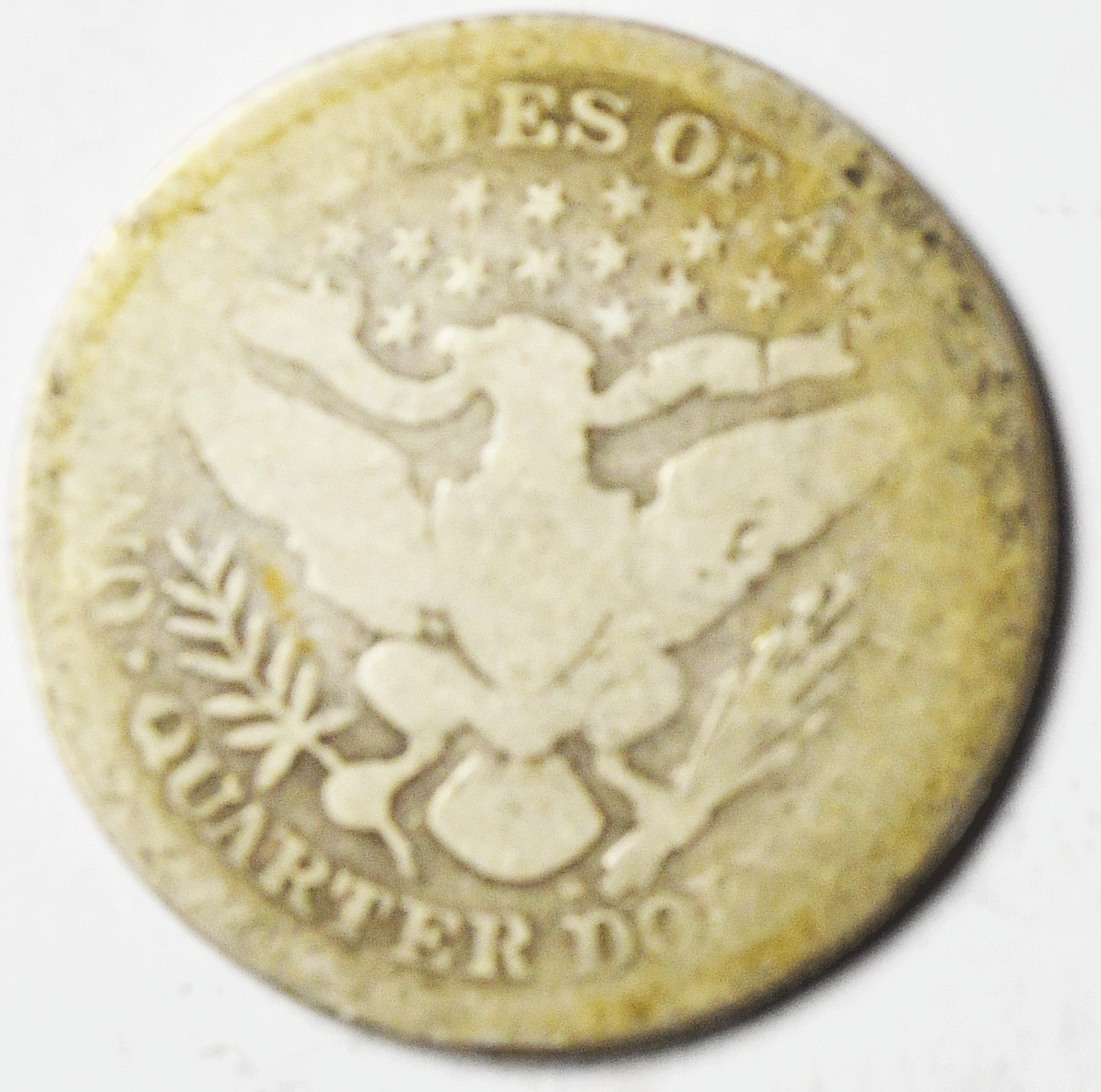 1893 S 25c Barber Silver Quarter Dollar Twenty Five Cents San Francisco