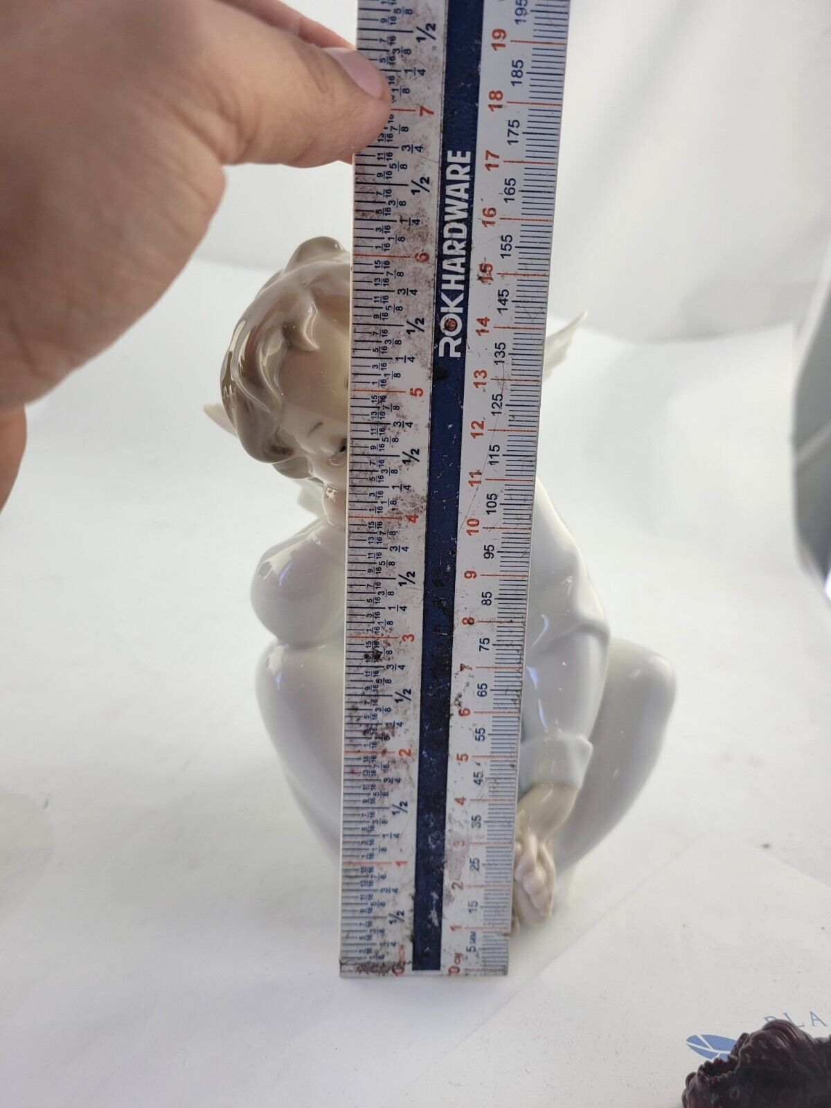 Lladro Cherub Angel Thinking Sitting Girl Figurine B-14