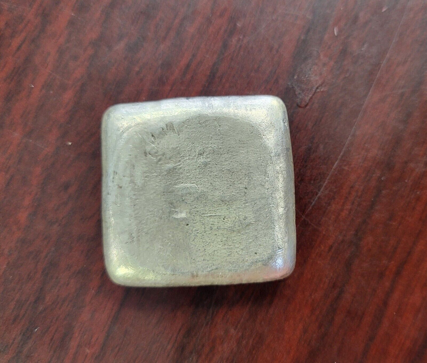 MK Barz 2oz Pirate Square Nugget .999 Fine Silver Poured Skull Crossbones