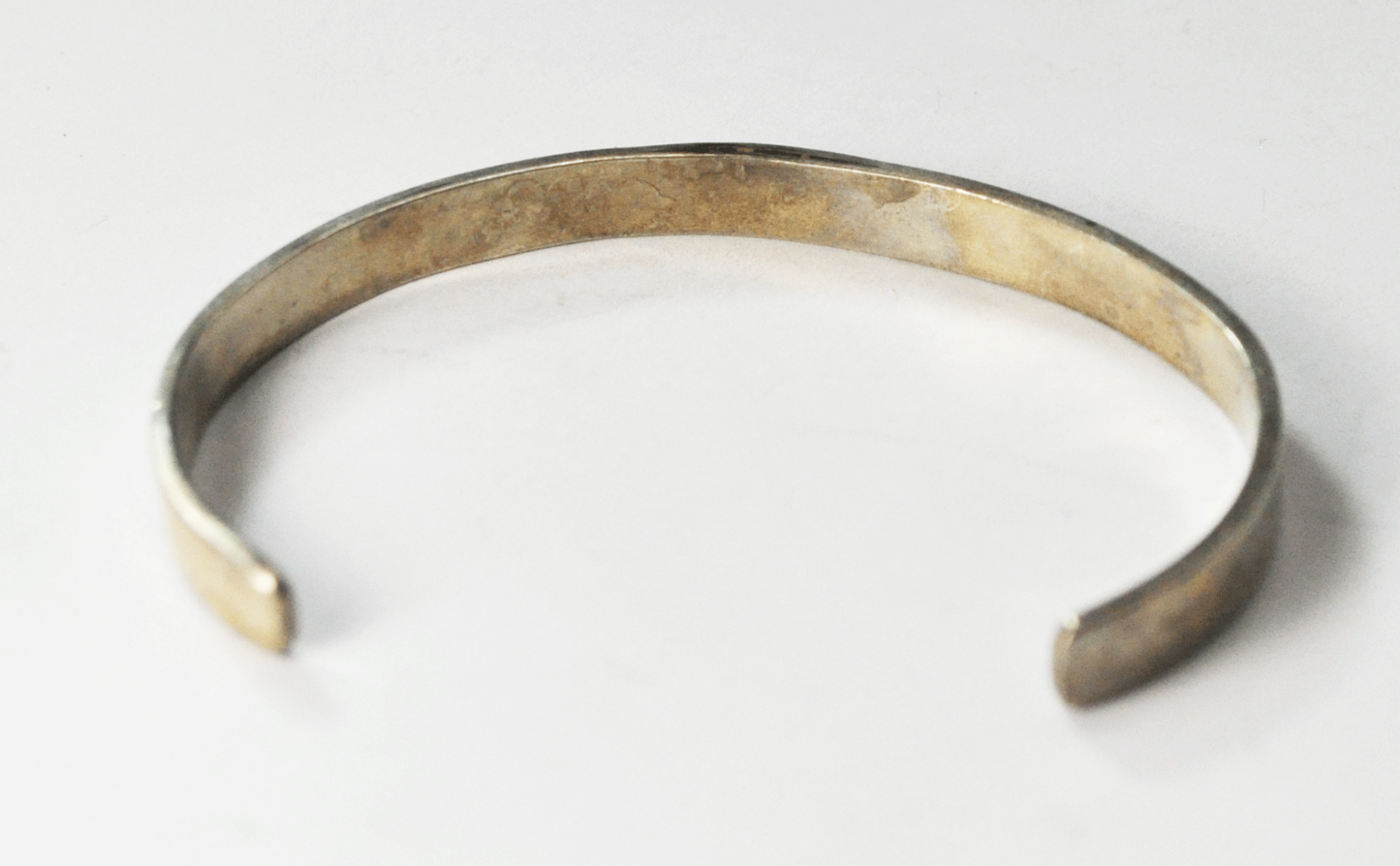 Sterling Wave 6mm Cuff Bracelet 5-3/4" Eagle Sun Maker Mark