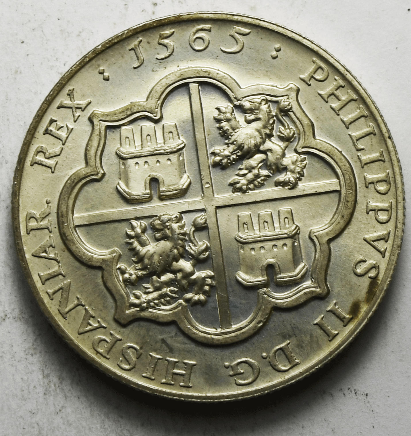 1965 St Augustine 400th So Called Half Dollar Silver Medal BU Heraldic Art