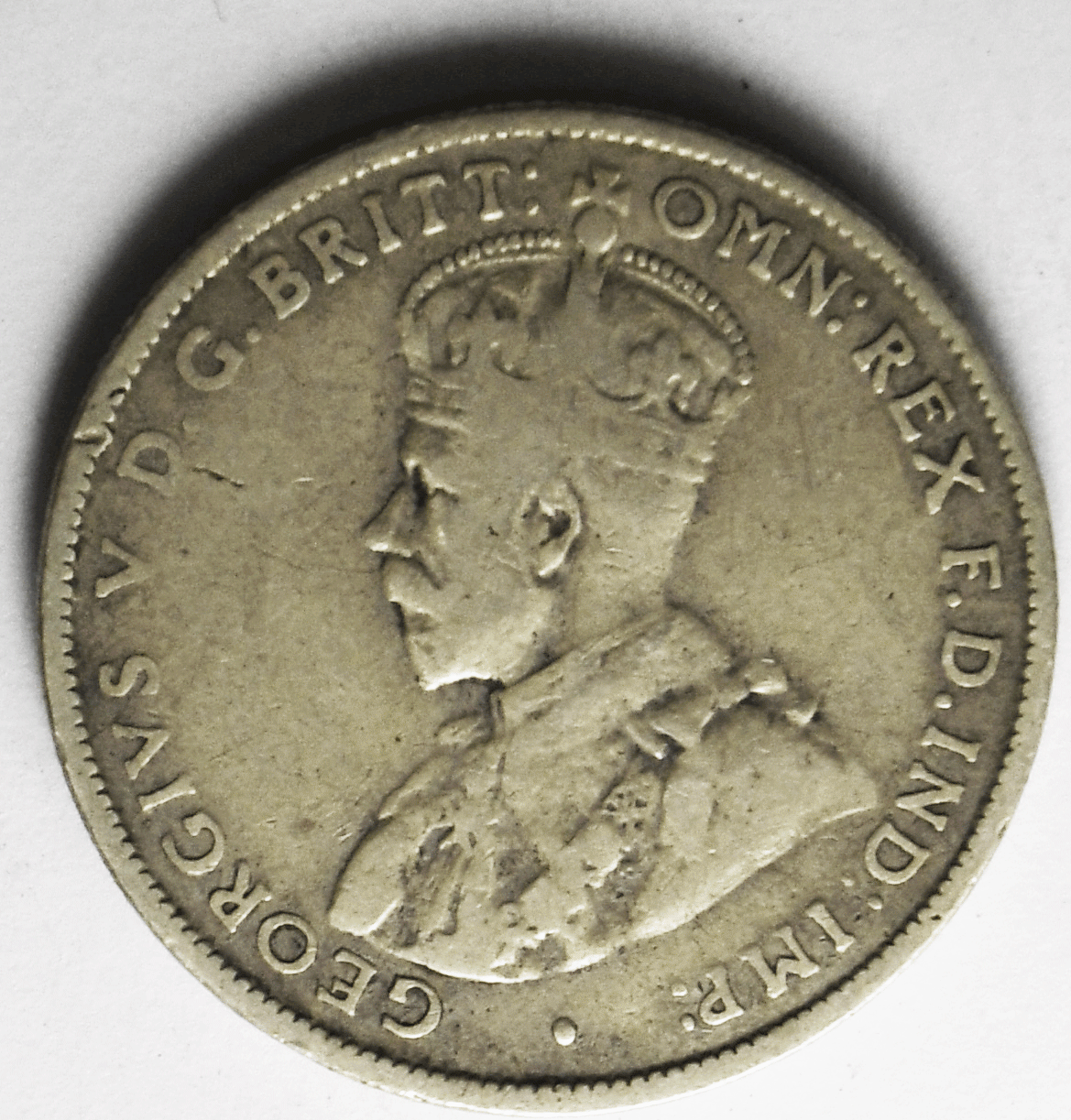 1931 Australia One Florin Silver Coin KM# 27