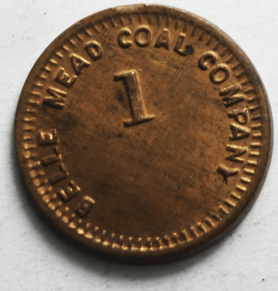 Belle Mead Coal Company Dayton Ohio Coal Scrip Token 18mm