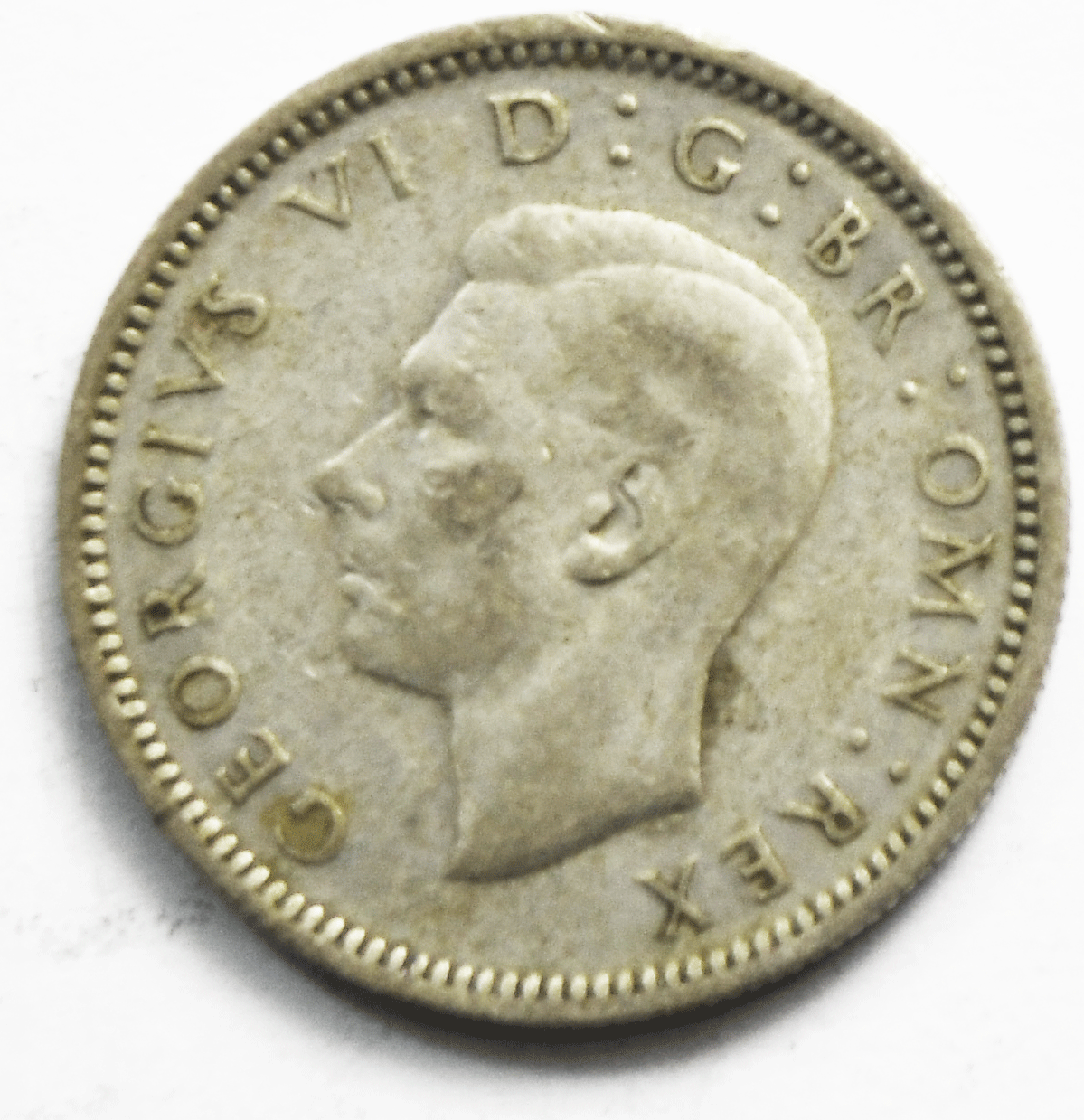1946 Great Britain 6 Six Pence KM# 852 Silver Coin