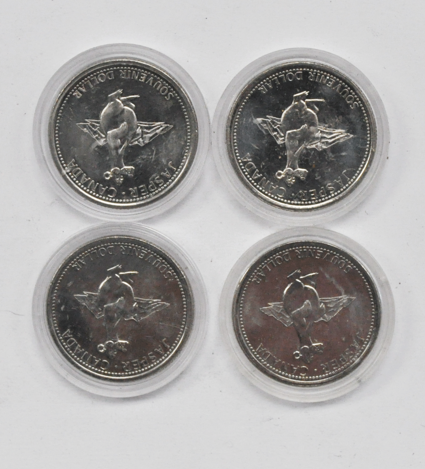 1983-86 Canada $1 Trade 4 Tokens 34mm Jasper Goose National Parks