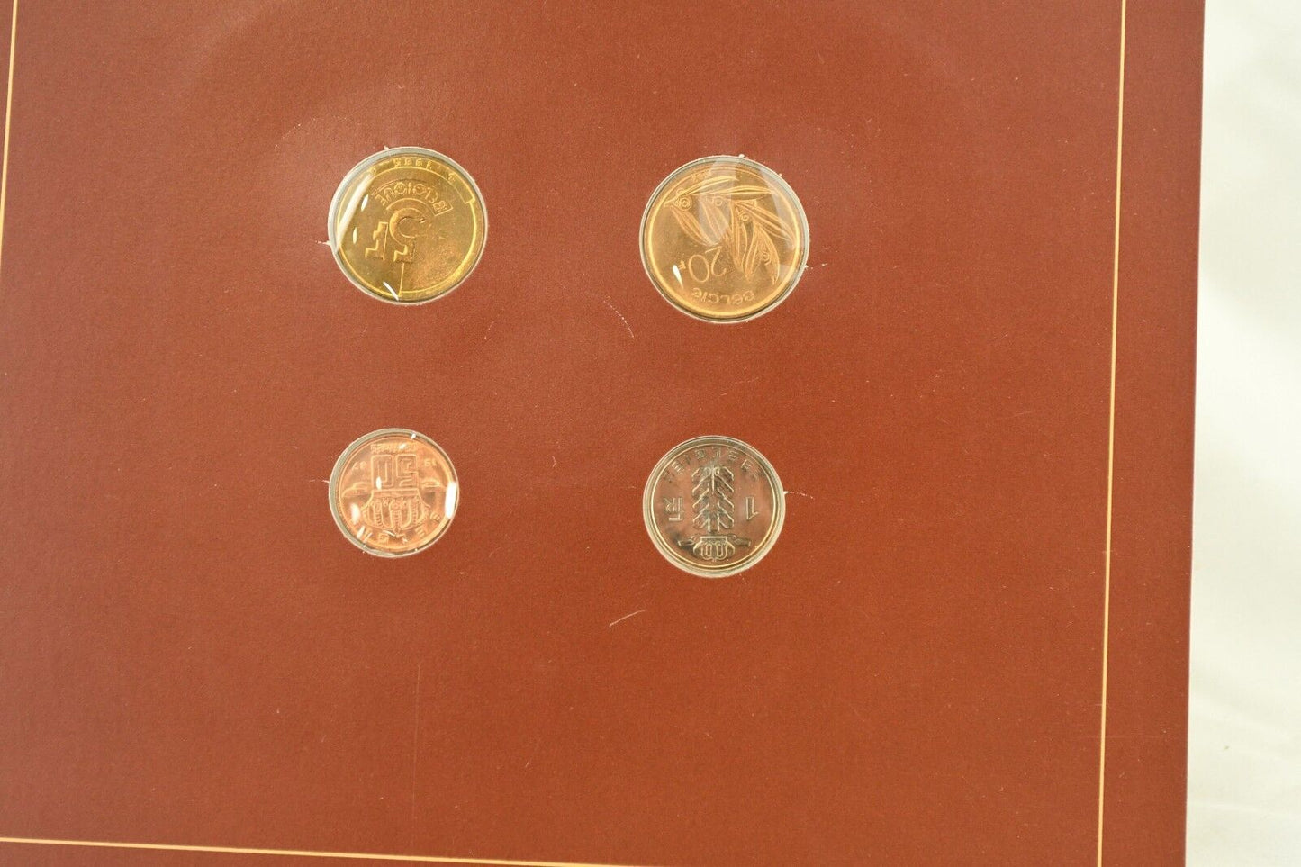 Coin Sets of All Nations Franklin Mint Belgium 1986, 87, 88, 82