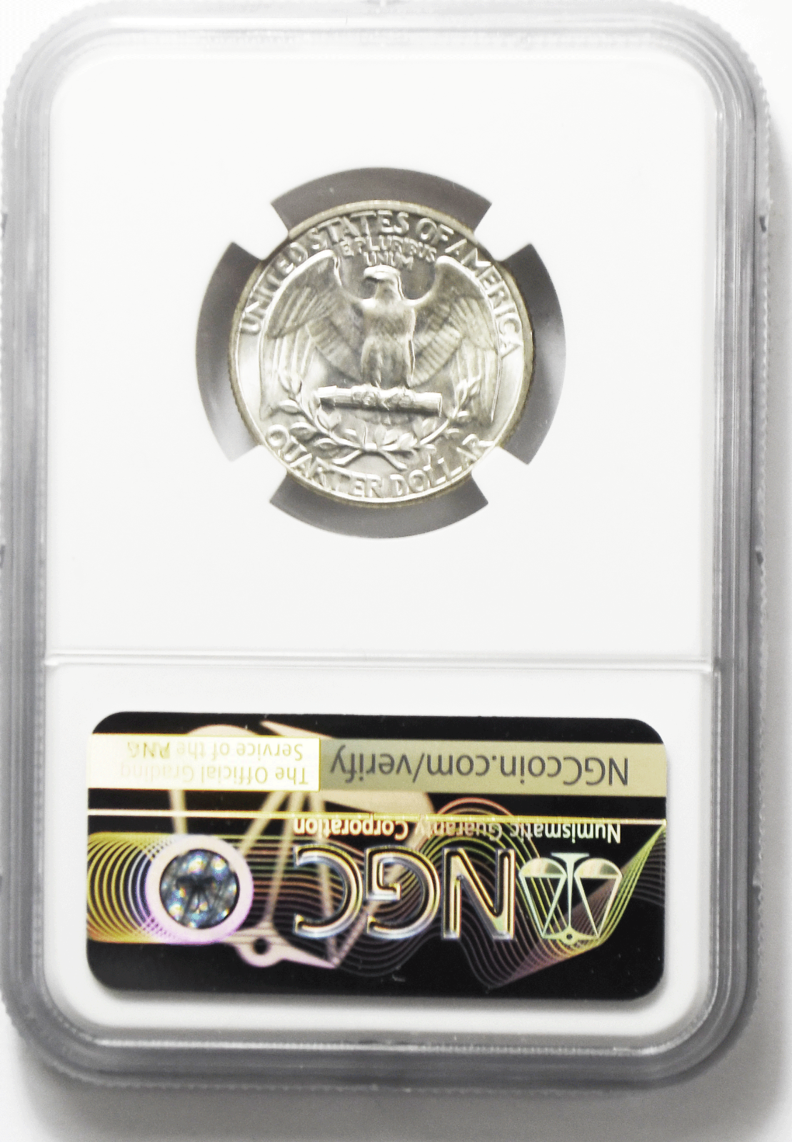 1943 DDO 25c Washington Silver Quarter Dollar NGC MS65 FS-102