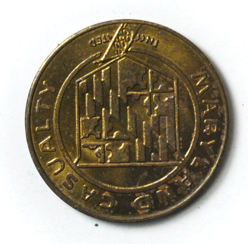 American General Maryland Casualty Insurance Token Medal 32mm