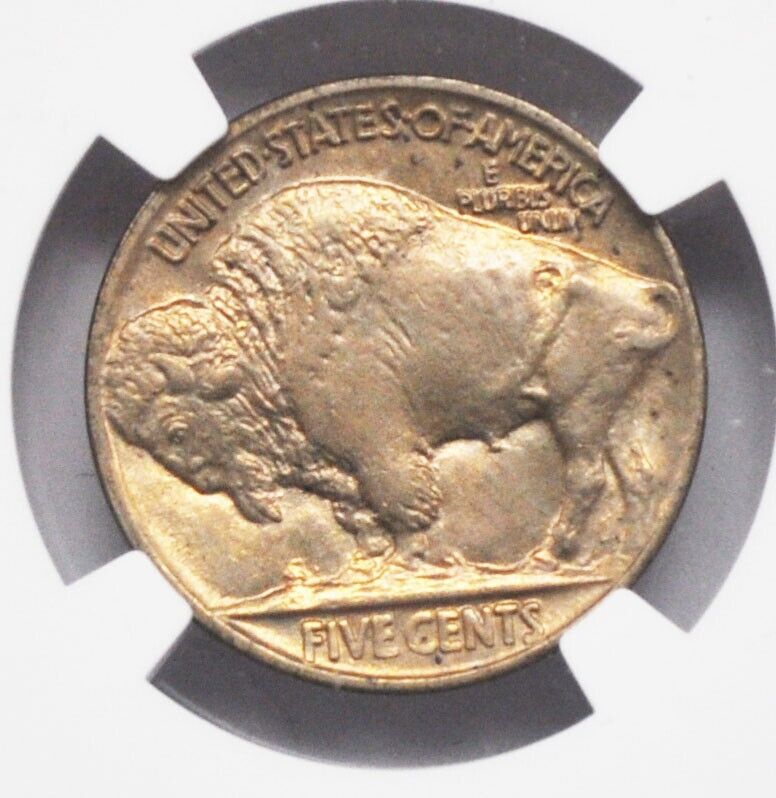 1916 5c Buffalo Nickel Five Cents Philadelphia MS62