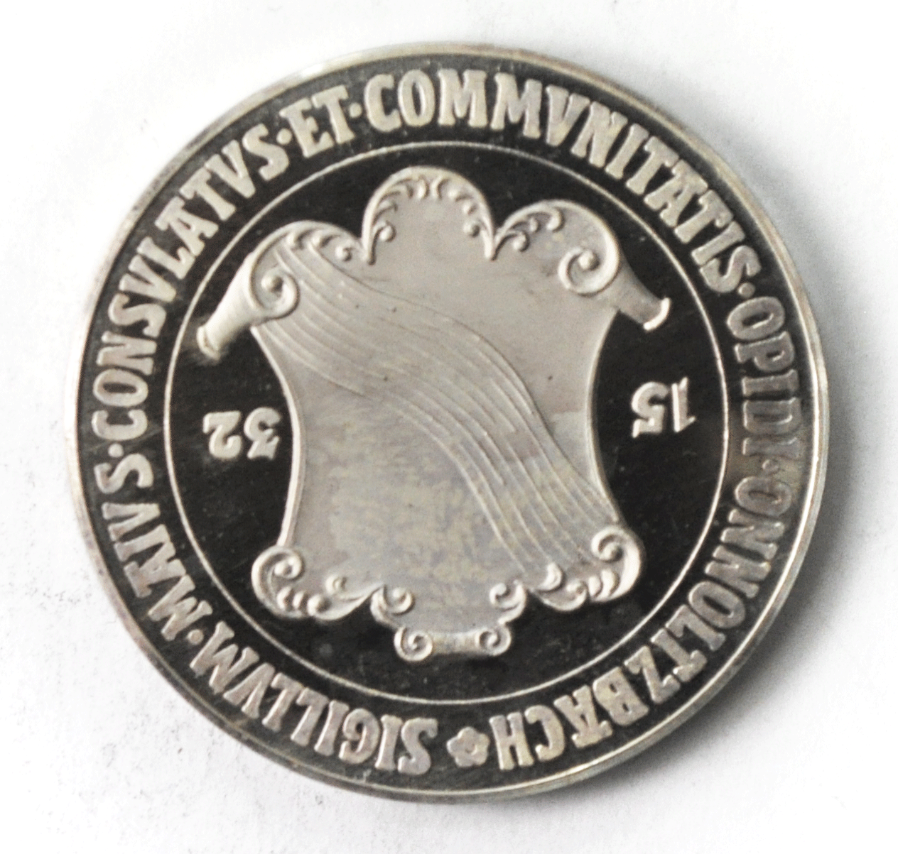 1221-1971 Germany Ansbach 750 Year Proof Medal 1532 Onnoltzbach 40mm