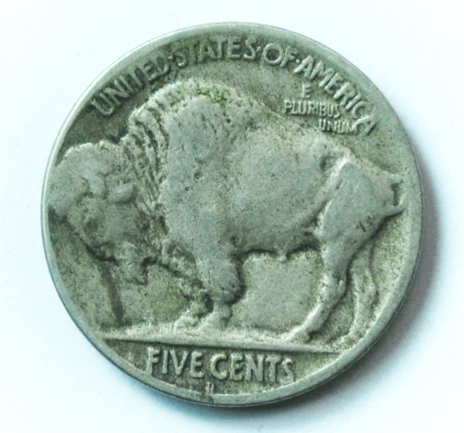 1924 D 5c Buffalo Nickel Five Cents US Denver Rare