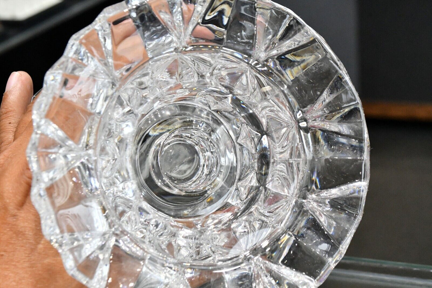 Cristal D'Arques Calliope Crystal Multi-Size Votive France 4 1/2' x 5" Heavy