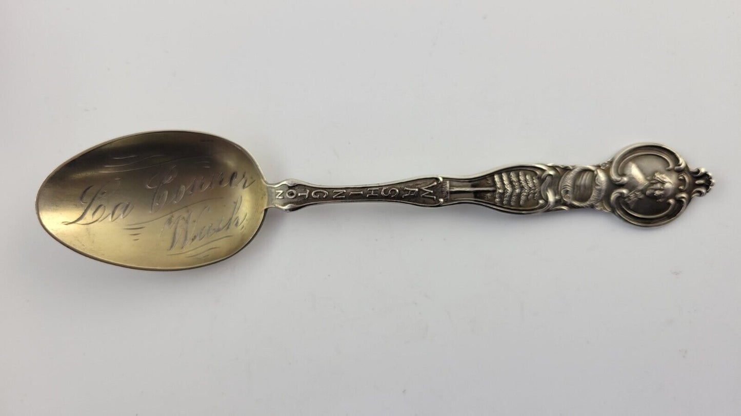La Conner Washington 5 1/2" Sterling .925 Silver Souvenir Spoon .55oz.