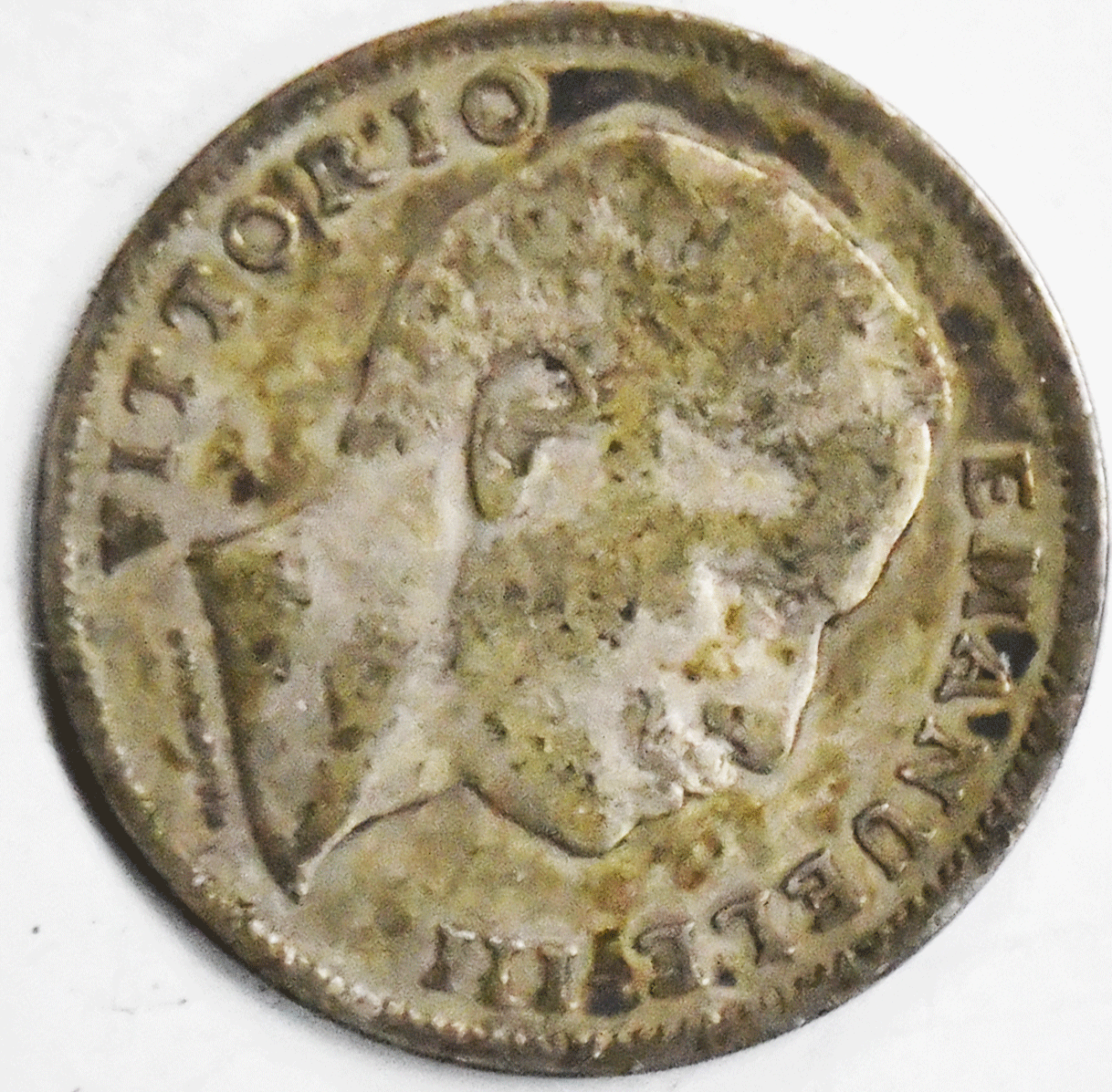 1901 R Italy Lira Silver Coin KM# 32