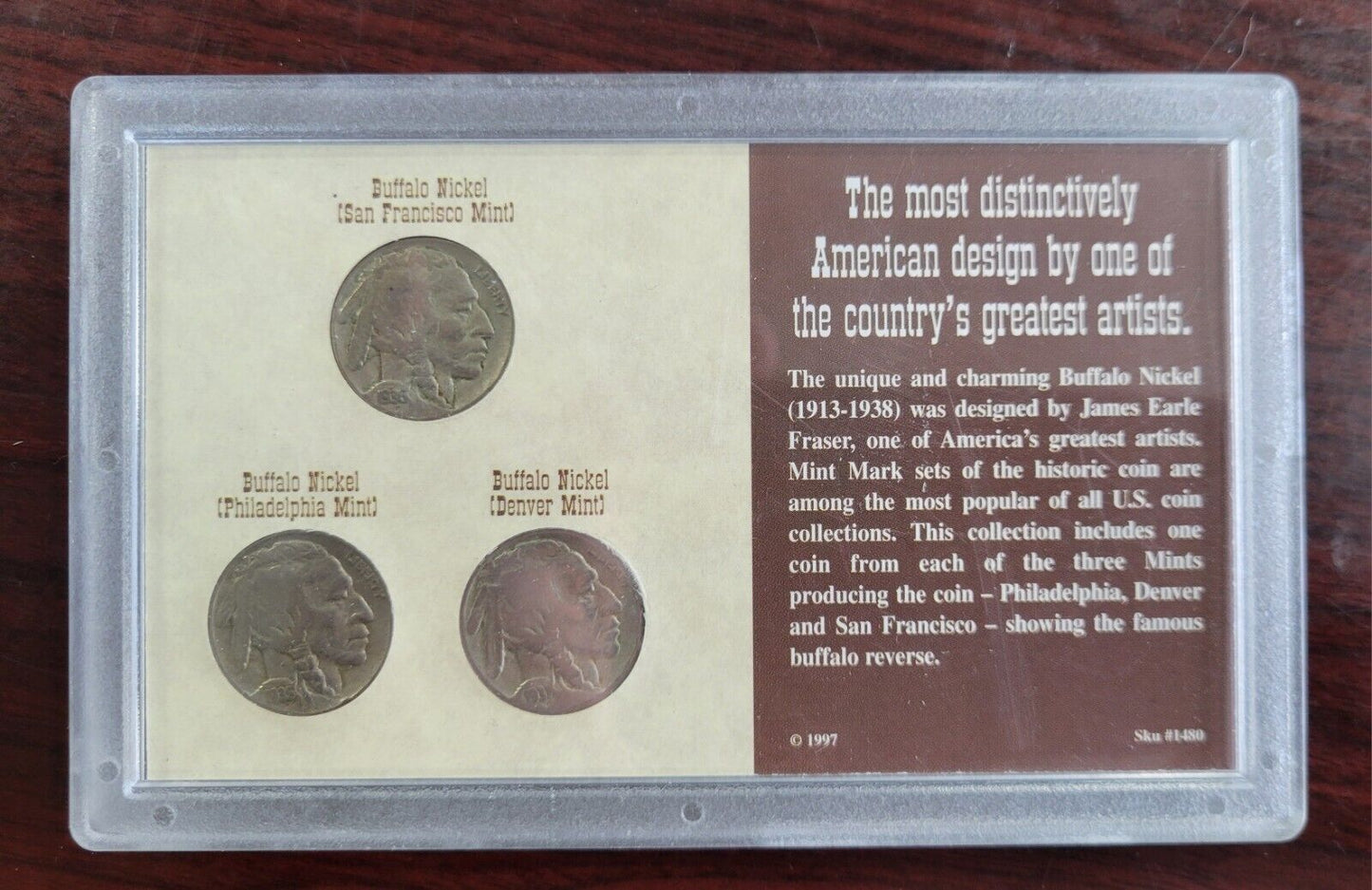 The Historic Buffalo Nickel Mint Mark Collection Coin Set 1935, 1936 S, 1937 D
