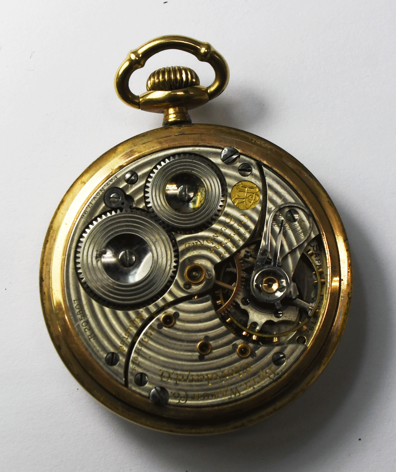 1904 Ball Official Railroad Standard Waltham Size 16 OF LS Open Face Gold Filled