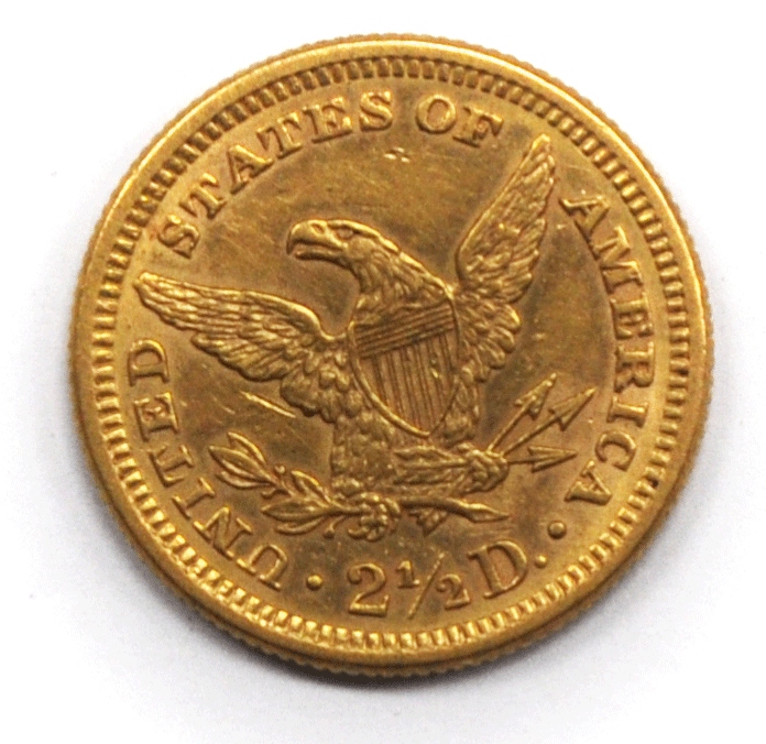 1878 $2.5 Liberty Head Quarter Eagle Gold Philadelphia AU