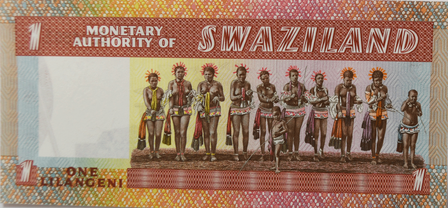 1974 Swaziland 1 One Lilangeni Uncirculated Banknote B276503