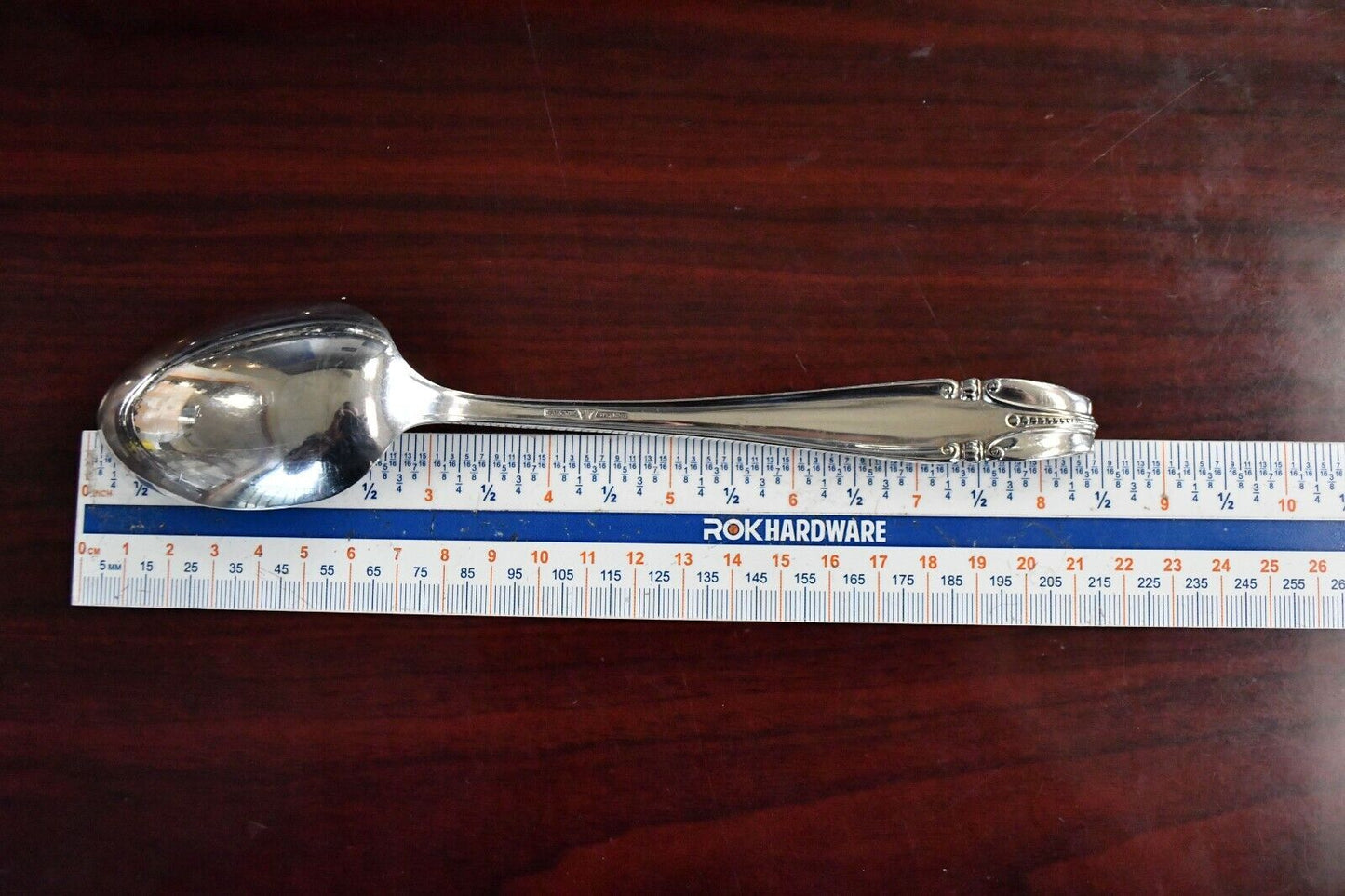Stradivari by Wallace Sterling Silver Solid 8 3/8" Vegetable Spoon Server 2.3 oz