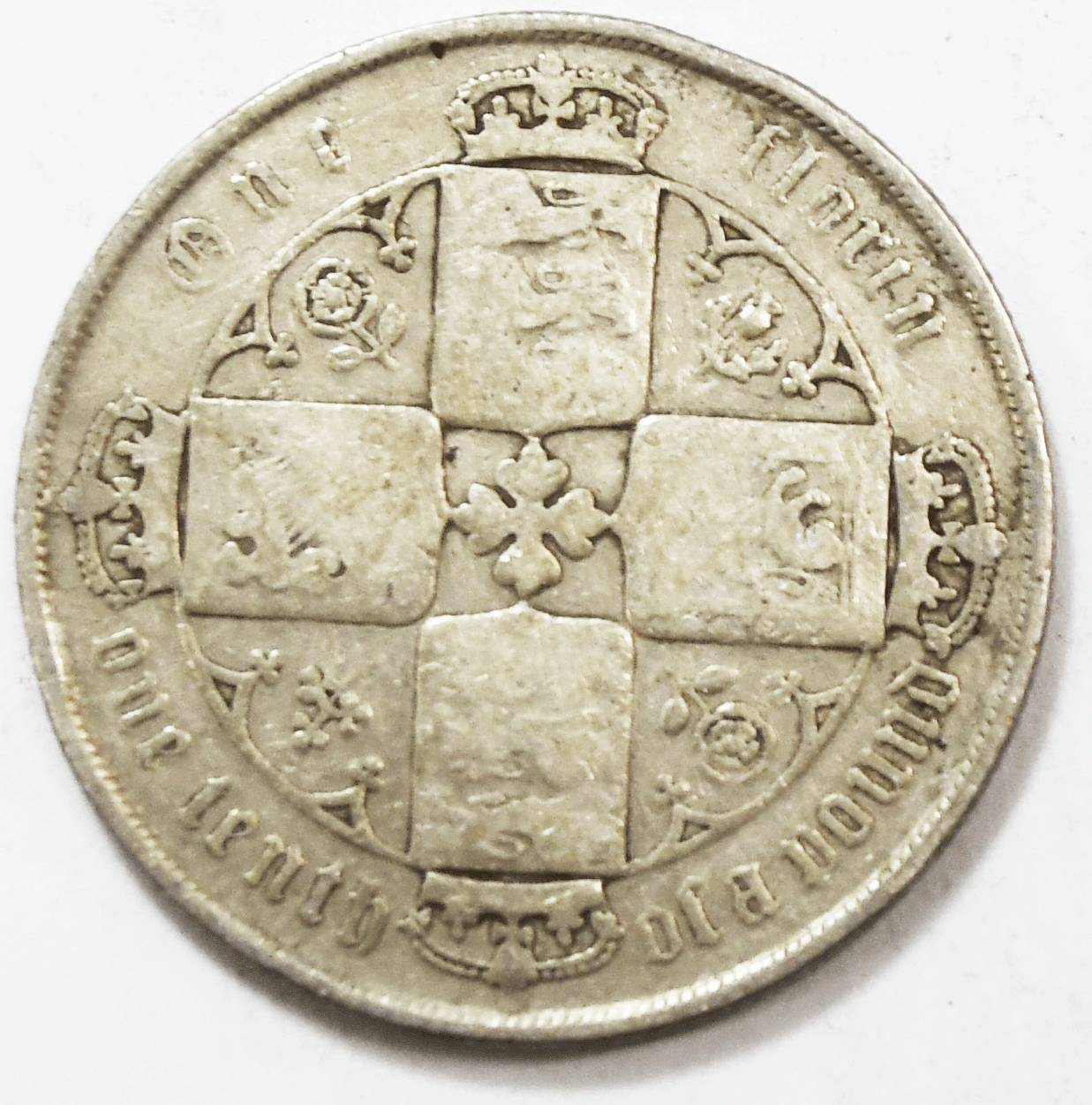 1884 Great Britain Silver Florin Silver Coin KM# 746.2