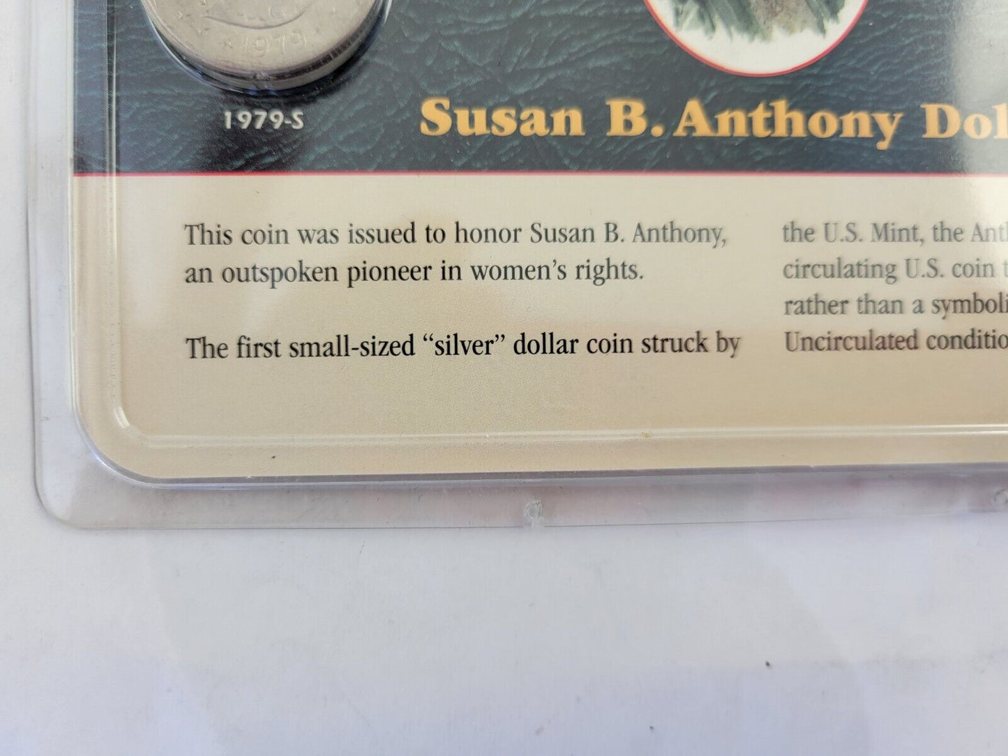 Susan B Anthony Dollar Set 1979 & 1980 Apollo 11 Littleton