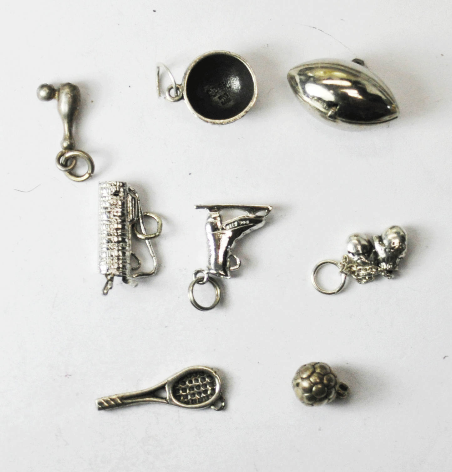 8 925 Sport Charms Football Soccer Basketball Golf Bowling Tennis Skating Boxing