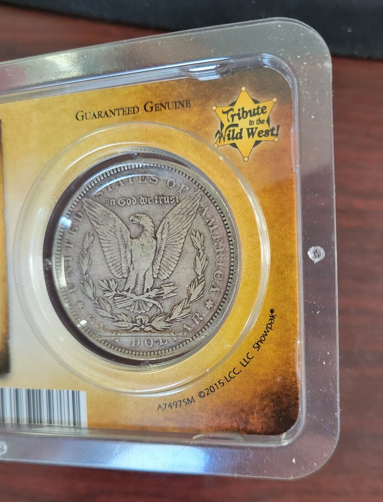 1883 P Morgan Silver Dollar in Littleton holder Doc Holiday O.K. Corral