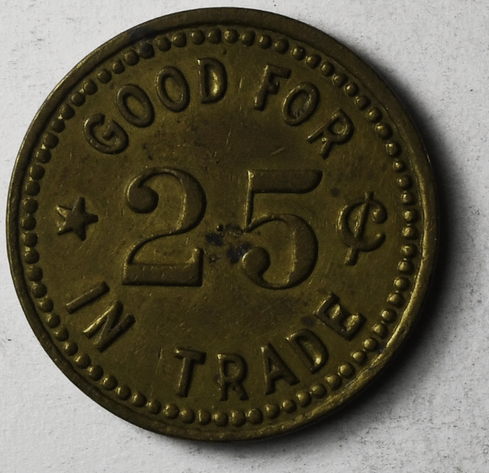 The Greenland Billiards 25c Trade Token Seattle Washington 24mm