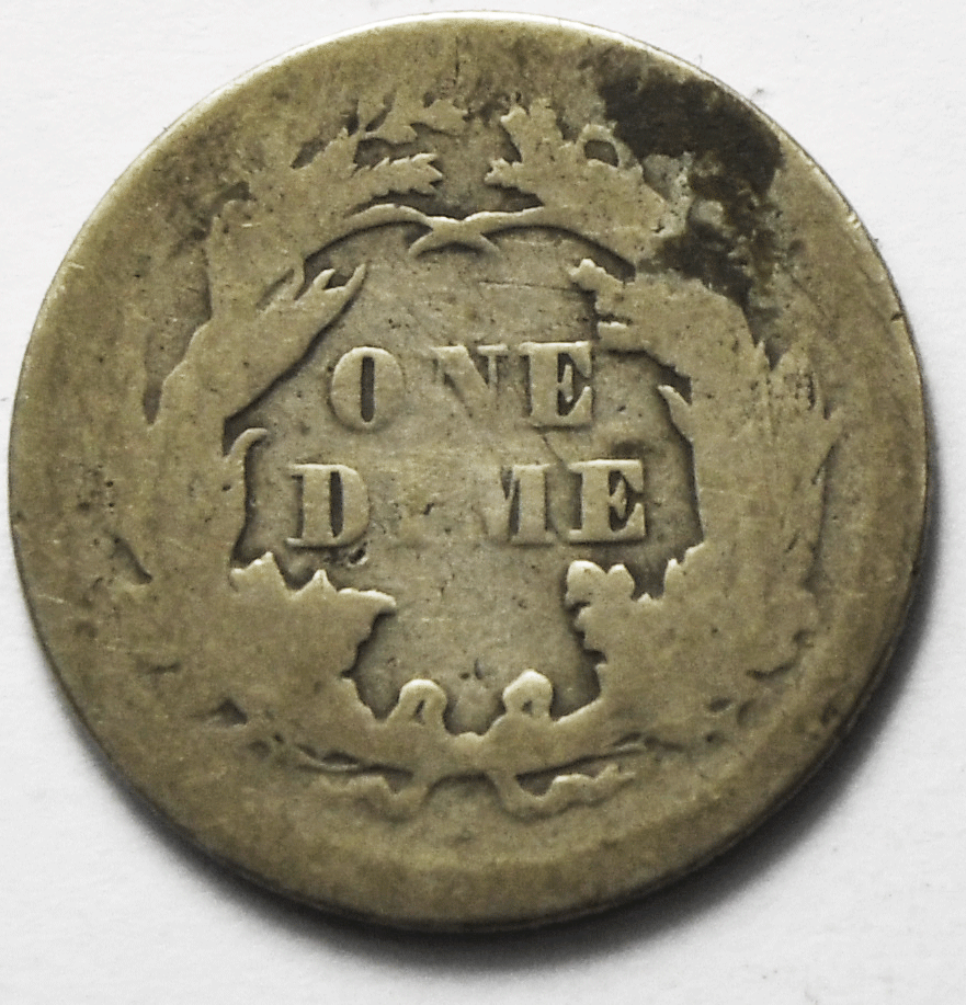 1875 S 10c Seated Liberty Silver Dime Ten Cents San Francisco