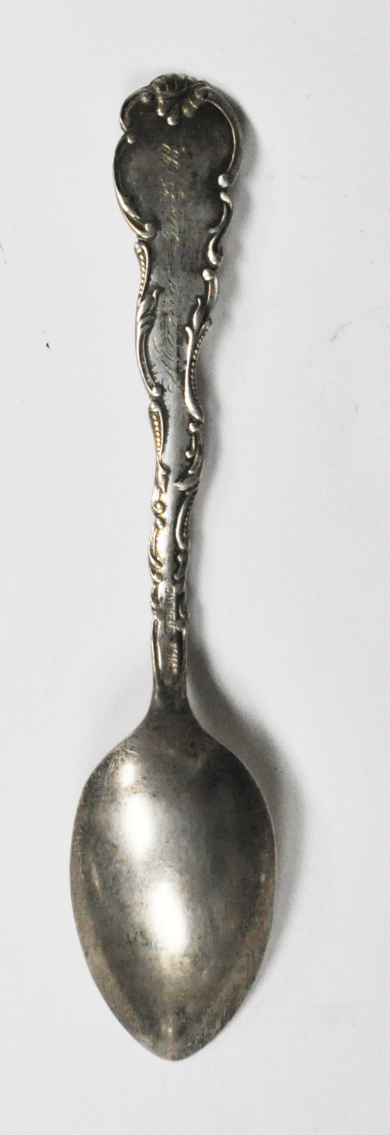 Sterling Silver Wendell Atchison Kansas Souvenir Spoon 5-1/2" Mama 12-25-98 Mono