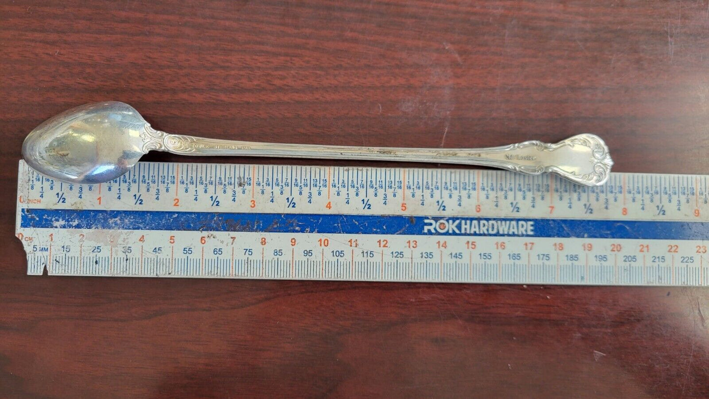 Old Master By Sterling Silver 7 7/8" Long Iced Tea Spoon 1oz.
