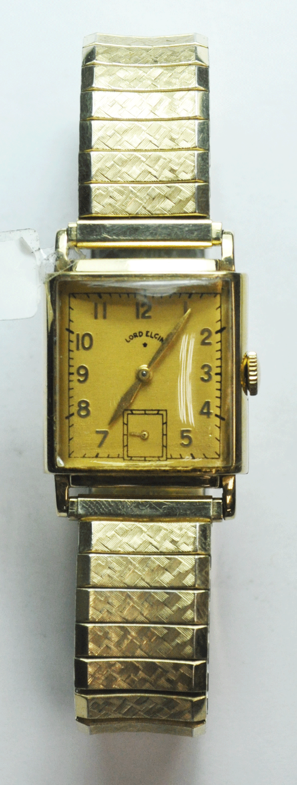 Vintage Lord Elgin 14k Solid Gold 24mm 559 Manual Wind Wristwatch GF Band