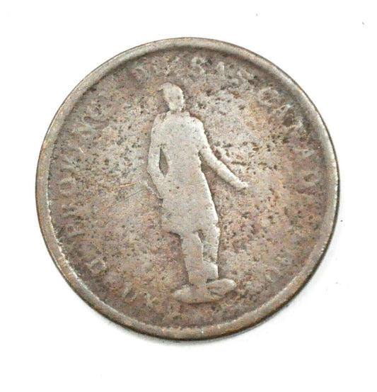 1837 Canada 2 Sous Quebec One Penny Token