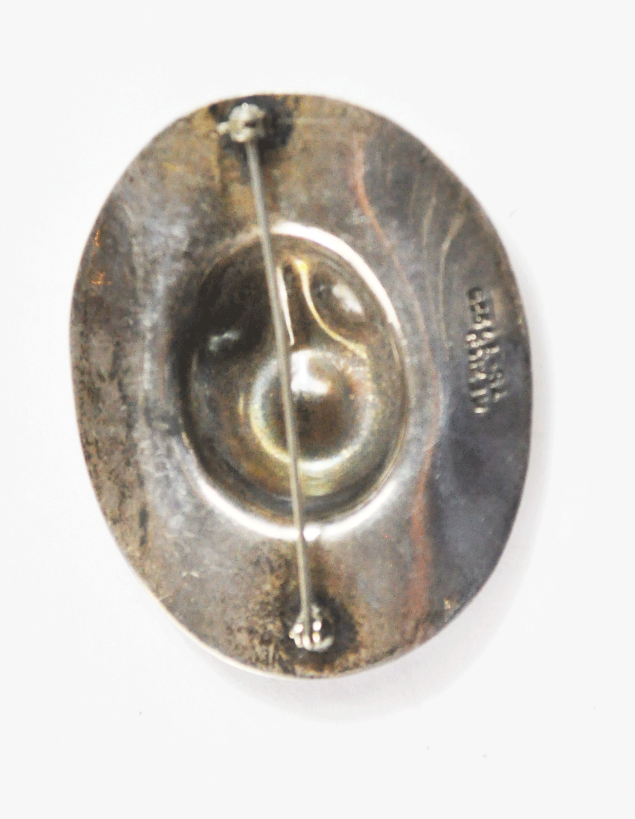 Sterling Mexico TS-77 Cowboy Hat Southwestern Brooch Pin 55mm x 43mm