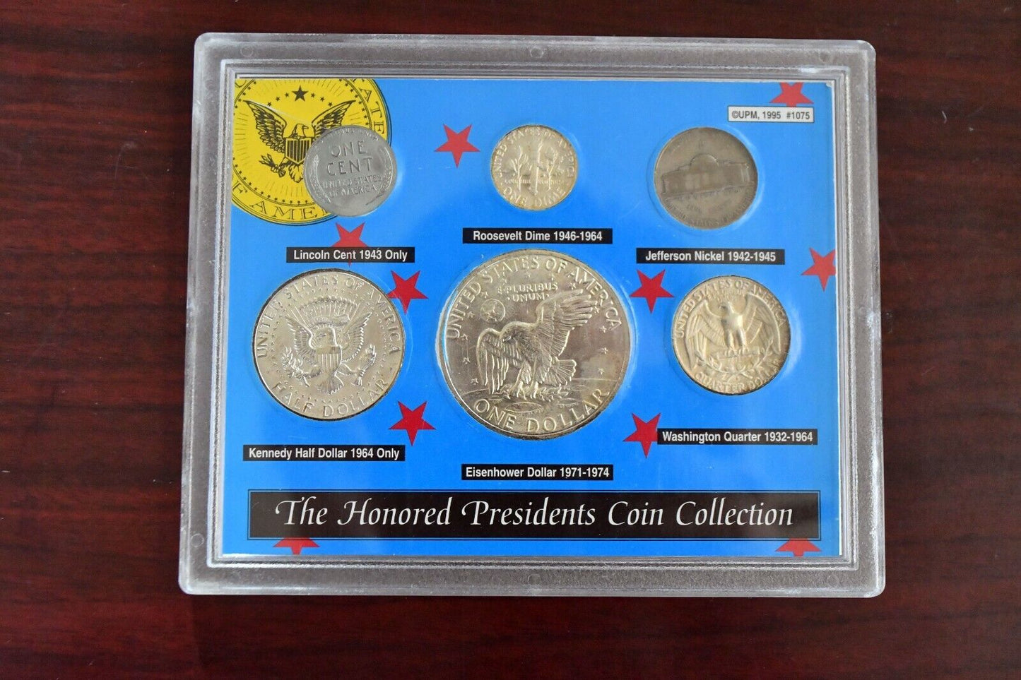 The Honored Presidents Coin Collection 6pc. 90%, 40% 35% Silver Coinage