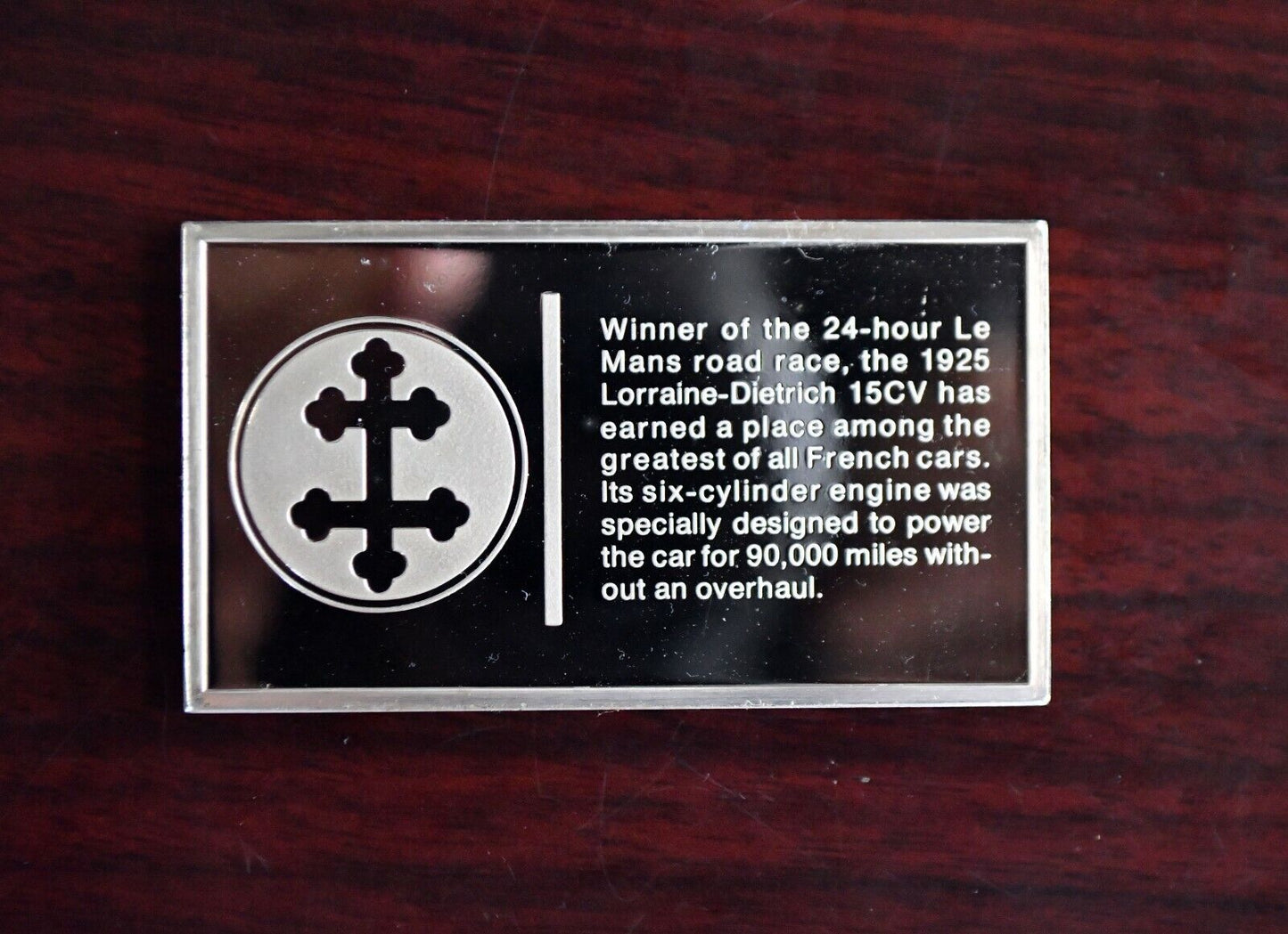 1925 Lorraine Dietrich Centennial Car Ingot Collection Sterling Franklin Mint