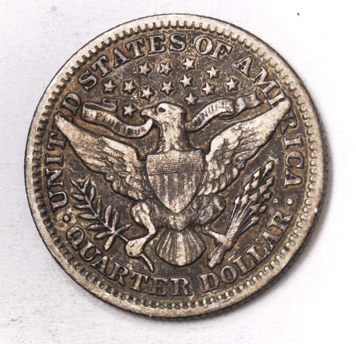 1900 25c Barber Silver Quarter Dollar Twenty Five Cents Philadelphia