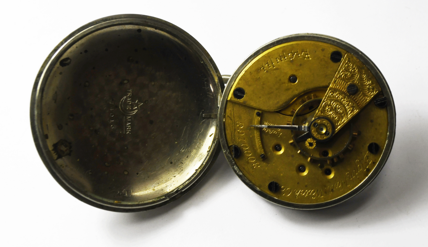 1889 Elgin Size 18 Grade 10 Pocket Watch LS Sidewinder Swingcase